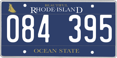 RI license plate 084395