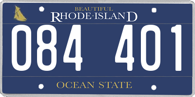 RI license plate 084401