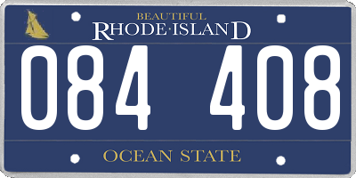 RI license plate 084408