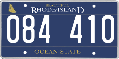 RI license plate 084410