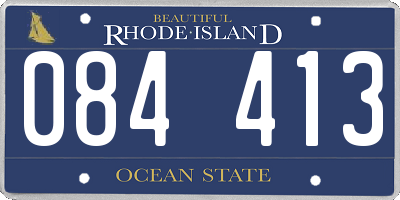 RI license plate 084413