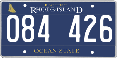 RI license plate 084426