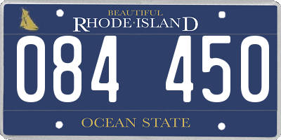 RI license plate 084450