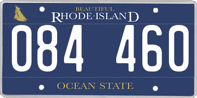 RI license plate 084460