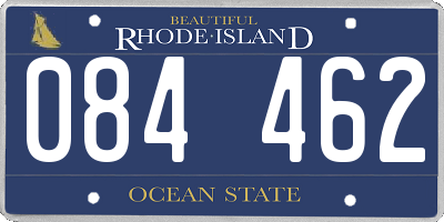 RI license plate 084462