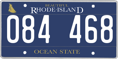 RI license plate 084468