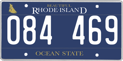 RI license plate 084469