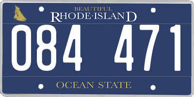 RI license plate 084471