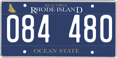 RI license plate 084480