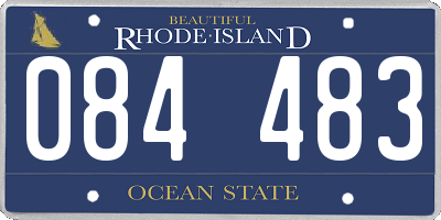 RI license plate 084483