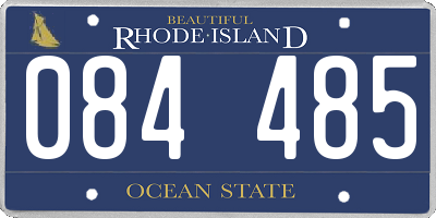 RI license plate 084485