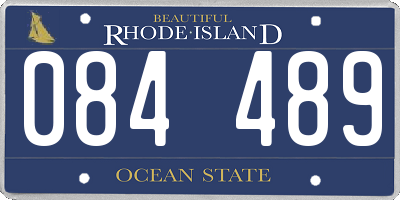 RI license plate 084489