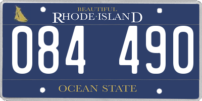 RI license plate 084490