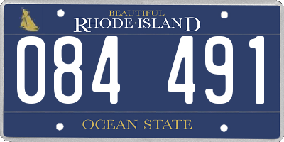 RI license plate 084491