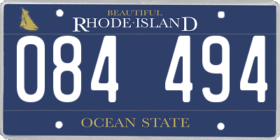 RI license plate 084494