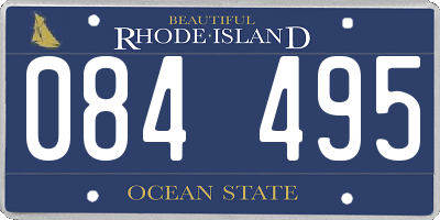 RI license plate 084495