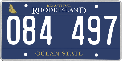 RI license plate 084497