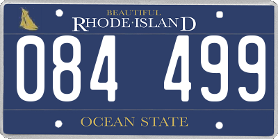 RI license plate 084499