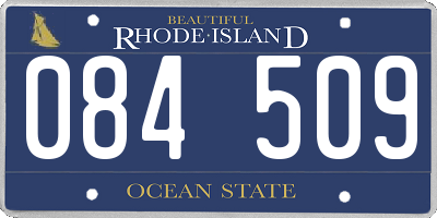 RI license plate 084509