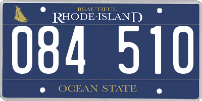 RI license plate 084510