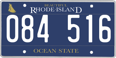 RI license plate 084516