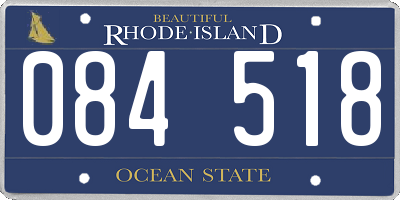 RI license plate 084518