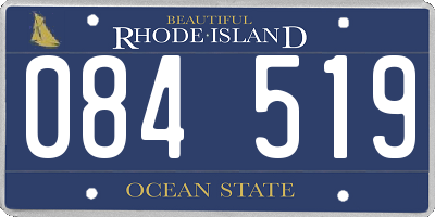RI license plate 084519