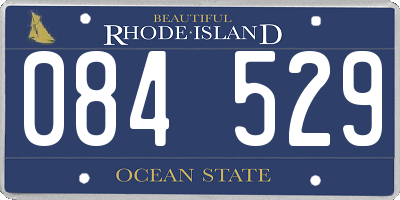 RI license plate 084529