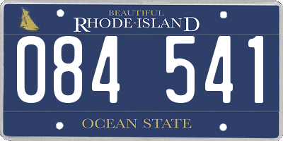 RI license plate 084541