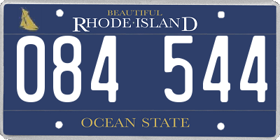 RI license plate 084544