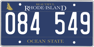 RI license plate 084549