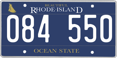 RI license plate 084550