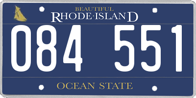 RI license plate 084551