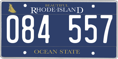 RI license plate 084557