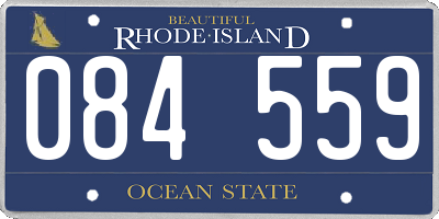RI license plate 084559