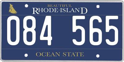 RI license plate 084565