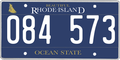RI license plate 084573