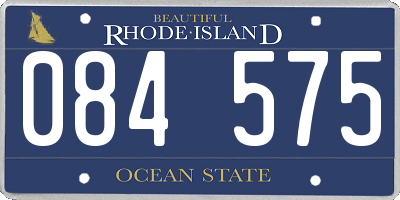 RI license plate 084575