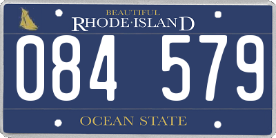 RI license plate 084579