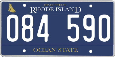 RI license plate 084590
