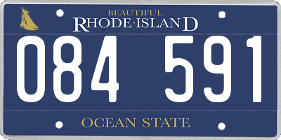 RI license plate 084591