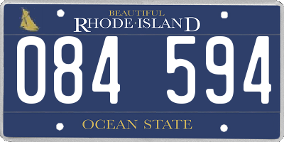 RI license plate 084594
