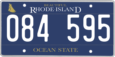 RI license plate 084595