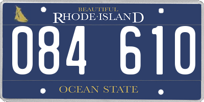 RI license plate 084610