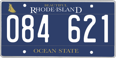RI license plate 084621