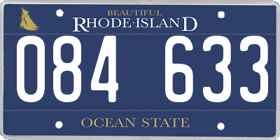 RI license plate 084633