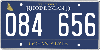 RI license plate 084656