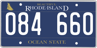 RI license plate 084660