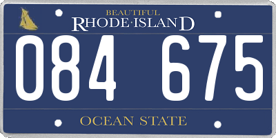 RI license plate 084675