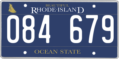 RI license plate 084679